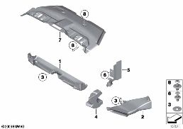 Vedení vzduchu diagram for BMW Rolls-Royce Phantom RR1 Phantom