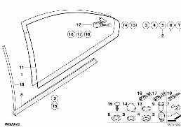 DOOR WINDOW LIFTING MECHANISM REAR
