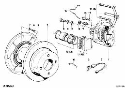 REAR BRAKE / BRAKE PAD / WEAR SENSOR