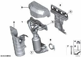 EXHAUST MANIFOLD WITH CATALYST