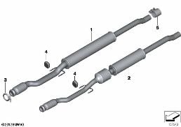 CATALYTIC CONVERTER/FRONT SILENCER