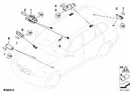 VARIOUS LAMPS diagram for BMW X5 E70 3.0sd