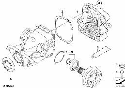 Zadní rozvodovka-sada těsnění diagram for BMW 5 Series E60 M5