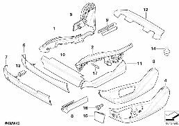 Сиденье Пд накладки сиденья diagram for BMW X6 E71 50iX
