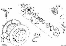 REAR BRAKE / BRAKE PAD / WEAR SENSOR