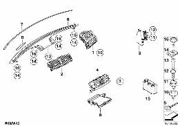 AIR OUTLET diagram for BMW X5 E70 LCI 30dX