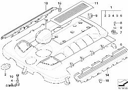 ENGINE ACOUSTICS diagram for BMW 7 Series E65 740d