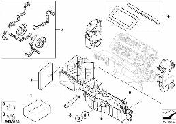 HOUSING PARTS - AIR CONDITIONING diagram for BMW X5 E70 LCI 30dX