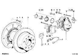 REAR BRAKE / BRAKE PAD / WEAR SENSOR
