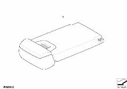 Koltuk, arka, orta kol dayanağı, baz diagram for BMW X5 E70 LCI 35dX