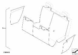R 保護カバー diagram for BMW X6 E71 30dX
