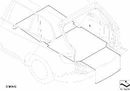 CARGO AREA REVERSIBLE MAT diagram for BMW X1 E84 23dX