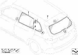 Güneşlik diagram for BMW X5 E70 LCI 40dX