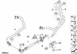 WATER HOSES/WATER VALVE diagram for BMW X5 E70 3.0si