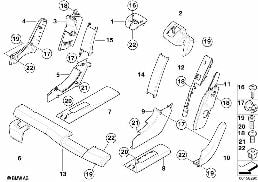 Koltuk, arka, koltuk blendajları, sol diagram for BMW X5 E70 LCI 35dX