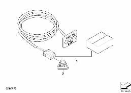 RETROFIT, AUXILIARY CONNECTION diagram for BMW 3 Series E46 318i