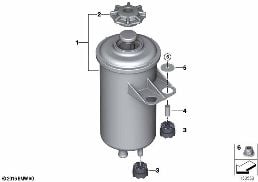 OIL CARRIER / SINGLE PARTS diagram for BMW X6 E71 35iX