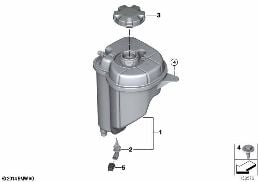 EXPANSION TANK diagram for BMW X6 E71 30dX