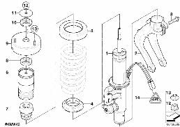 Pružicí jednotka přední VDC / mont. díly diagram for BMW X5 E70 4.8i