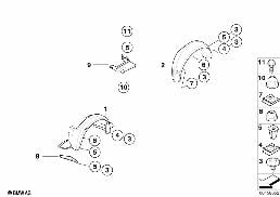 WHEELARCH TRIM diagram for BMW Z3 E36 1.9