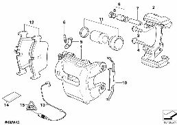 FRONT BRAKE PAD WEAR SENSOR