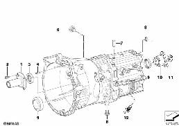 GS6-37BZ/DZ SEALING AND MOUNT. PARTS diagram for BMW 3 Series E46 325i
