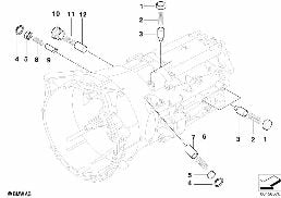 GS6-37BZ/DZ GEAR SHIFT COMPONENTS diagram for BMW 3 Series E46 325i