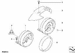 Przyrządy poj. kolumny kierownicy diagram for BMW MINI R50 Cooper