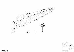 THIRD STOPLAMP diagram for BMW 3 Series E46 320d