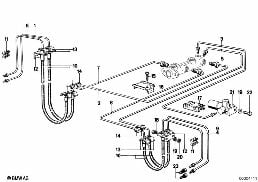FRONT BRAKE PIPE / MOUNTING