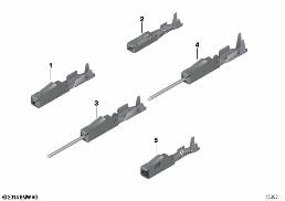 CONTACT SYSTEM MQS diagram for BMW 3 Series E36 325i