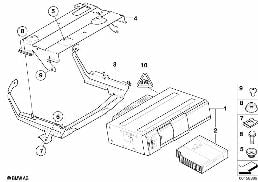 CD CHANGER/BRACKET diagram for BMW 3 Series E93 LCI 320d