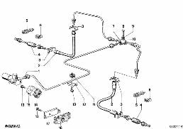 BRAKE PIPE REAR/MOUNTING