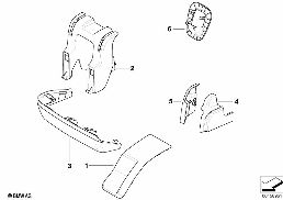 Koltuk, arka, koltuk blendajları diagram for BMW X5 E70 LCI 35dX