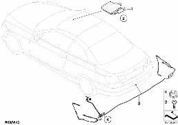 SINGLE PARTS, GPS/TV AERIALS diagram for BMW 3 Series E93 LCI 320d