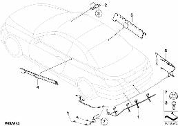 COMPONENTS, RADIO ANTENNA diagram for BMW 3 Series E93 LCI 320d