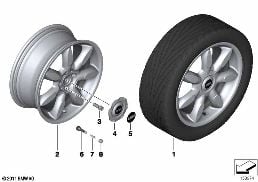 Obr. MINI st. le. Night Spoke, j.p.u diagram for BMW MINI R50 Cooper