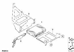 IBOC-수신기 모듈/IBOC-스플리터 diagram for BMW 5 Series E60 525i