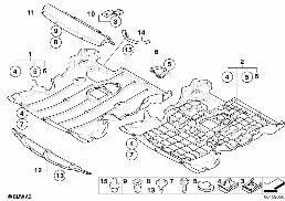 Motorraumabschirmung diagram for BMW 1 Series E87 120d