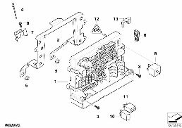 INDIVIDUAL PARTS, POWER DISTRIBUTOR, FR. diagram for BMW 3 Series E90 318d