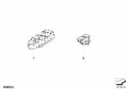 SWITCH WINDOW LIFTER diagram for BMW 5 Series E60 LCI 535xi