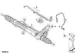 Hydr. przekładnia kierownicza diagram for BMW 7 Series E65 745i