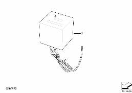 Filtre antiparasite diagram for BMW 5 Series E39 525td