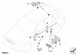 VARIOUS LAMPS diagram for BMW X5 E70 3.0sd