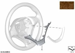 スポーツステアリングカバー ウッド diagram for BMW X6 E71 30dX