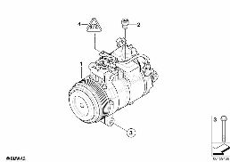 RP คอมเพรสเซอร์แอร์ diagram for BMW 3 Series E90 LCI 320d