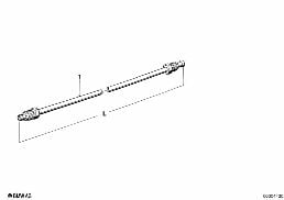 BRAKE PIPE-STRAIGHT VERSION diagram for BMW 2500-3.3Li 2800
