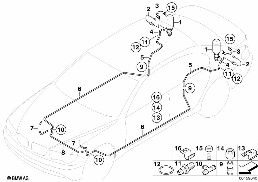 Yangın söndürme sistemi diagram for BMW 7 Series E67 745LiS