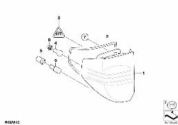 REAR LIGHT diagram for BMW X3 E83 LCI 3.0sd