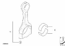 クランクシャフト ドライブ - コンロッド diagram for BMW MINI Clubman R55 Cooper d